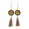 Mandala Tassel Earrings