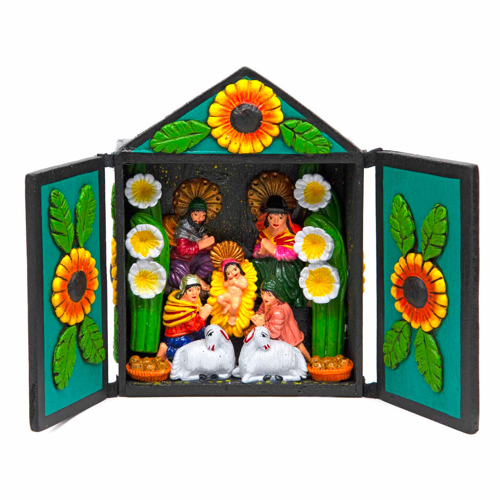 Small Nativity Retablo-Home Décor-Siesta Crafts