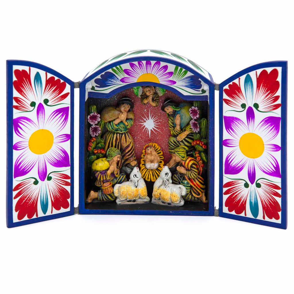 Medium Nativity Retablo-Home Décor-Siesta Crafts