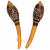 Carved Gourd Maracas (pair)