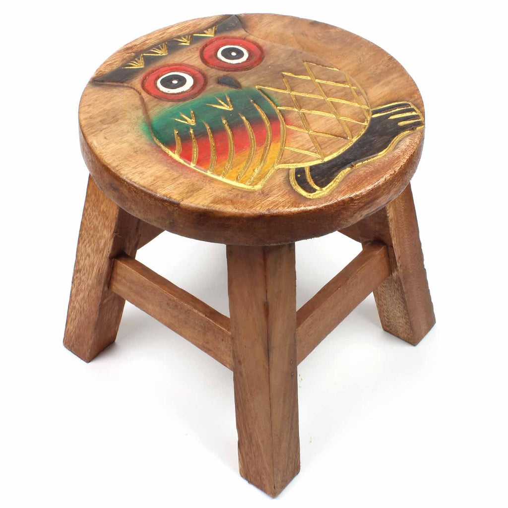 Owl Stool-Furniture-Siesta Crafts