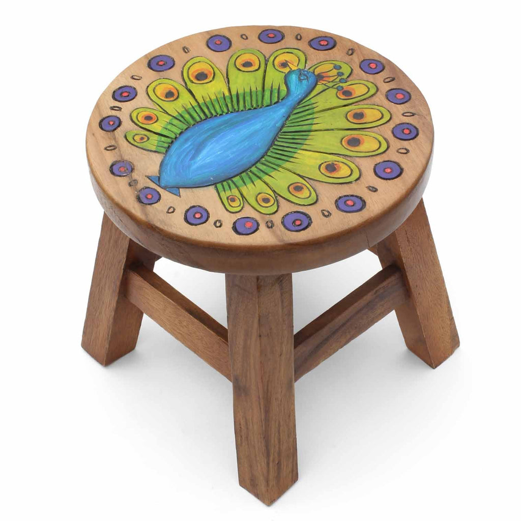 Peacock Stool-Furniture-Siesta Crafts