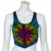 Corset Back Jersey Tie Dye Top