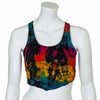 Corset Back Jersey Tie Dye Top