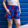 Bright and Bold Tie Dye Shorts with Pockets