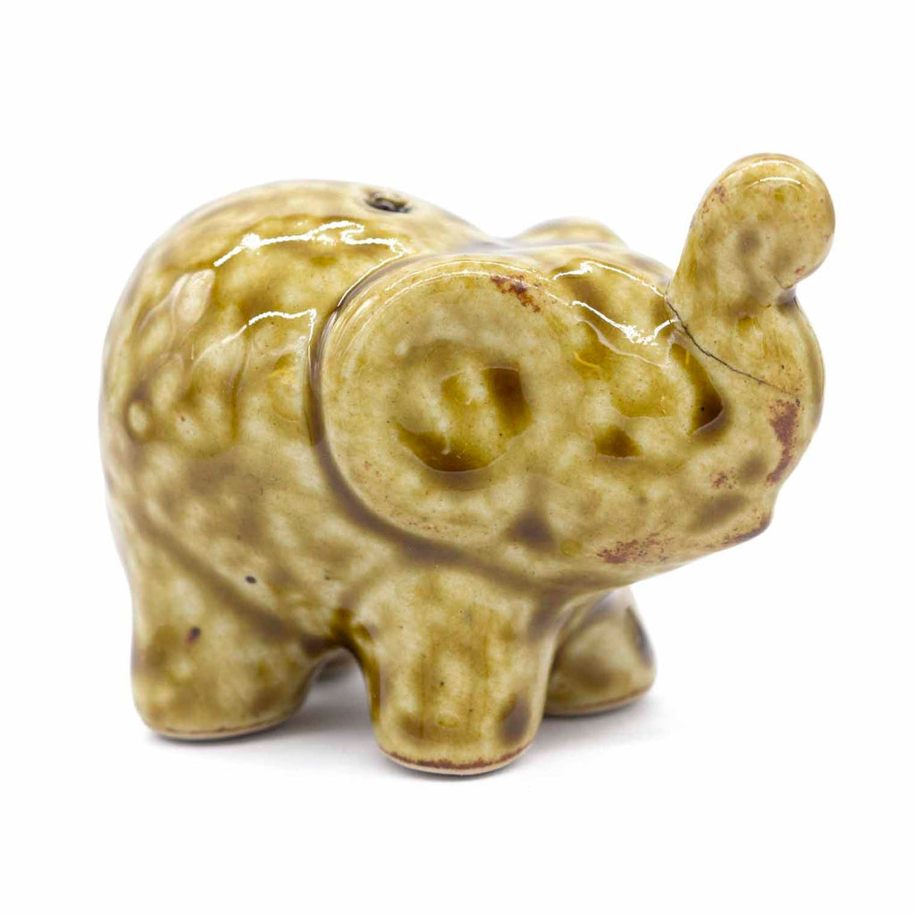 Elephant Ceramic Incense Holder-Incense Holders-Siesta Crafts