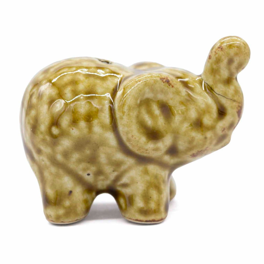 Elephant Ceramic Incense Holder-Incense Holders-Siesta Crafts