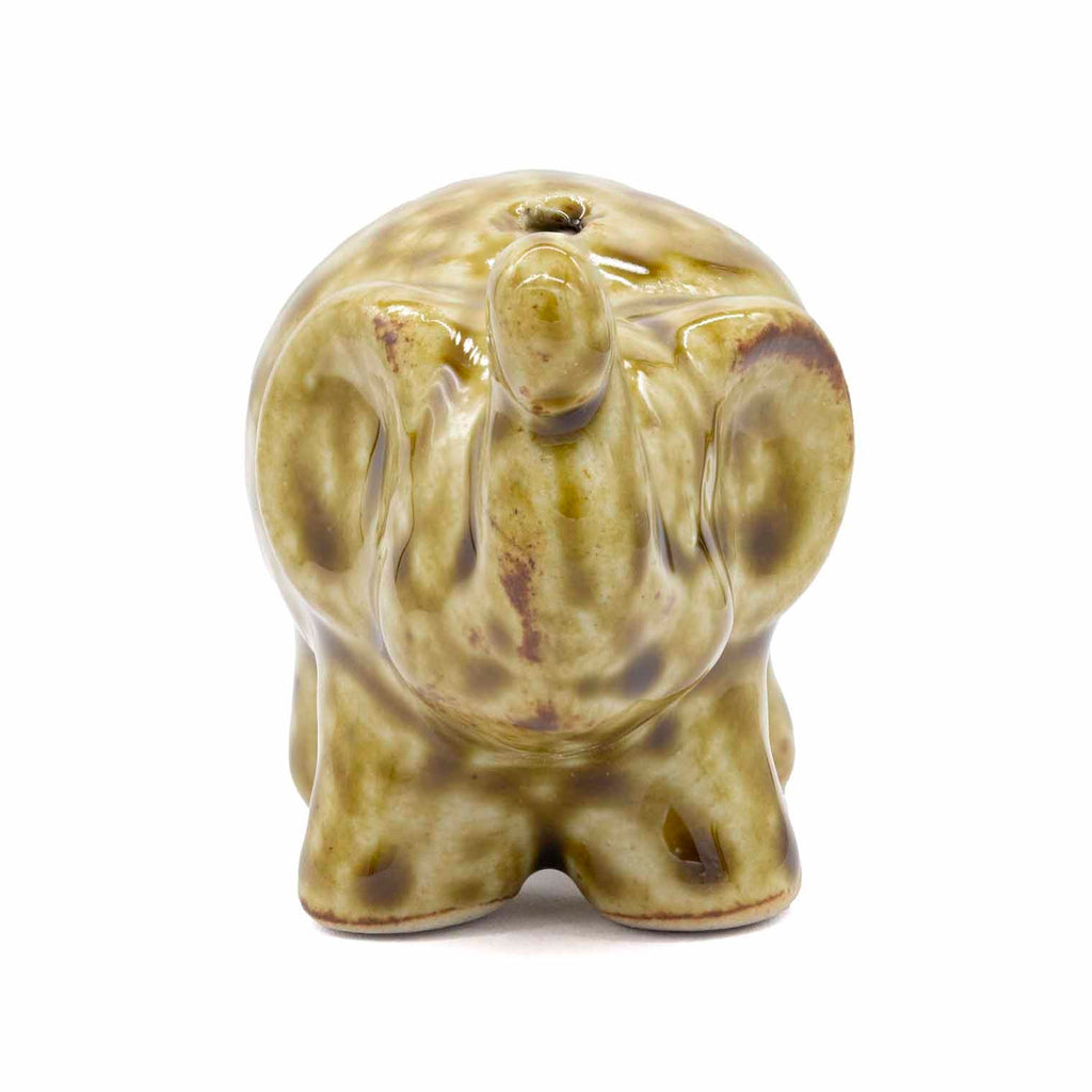 Elephant Ceramic Incense Holder-Incense Holders-Siesta Crafts