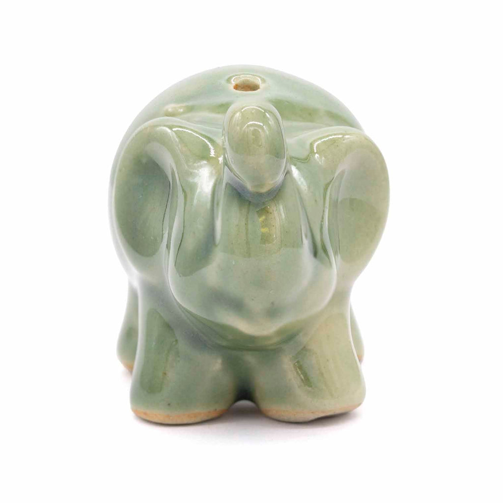 Elephant Ceramic Incense Holder-Incense Holders-Siesta Crafts