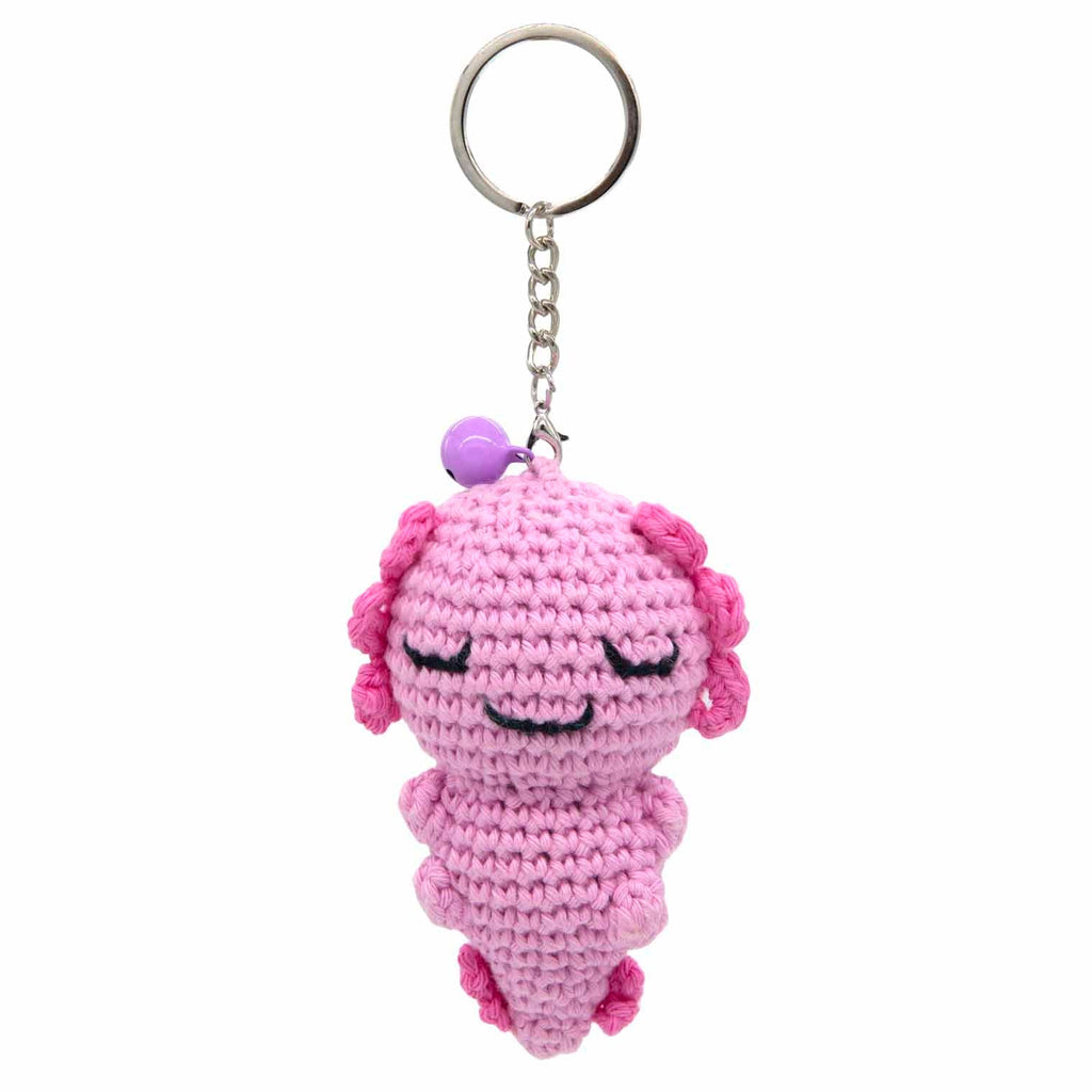 Axolotl Crochet Keyring