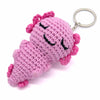 Axolotl Crochet Keyring