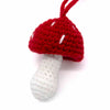 Mushroom Crochet Keyring