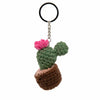 Cactus Crochet Keyring - Small-Keyrings & Bag Charms-Siesta Crafts