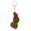 Cactus Crochet Keyring - Small-Keyrings & Bag Charms-Siesta Crafts