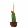 Cactus Crochet Keyring - Large-Keyrings & Bag Charms-Siesta Crafts