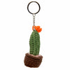 Cactus Crochet Keyring - Large-Keyrings & Bag Charms-Siesta Crafts