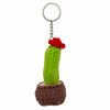 Cactus Crochet Keyring - Large-Keyrings & Bag Charms-Siesta Crafts