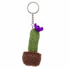 Cactus Crochet Keyring - Large-Keyrings & Bag Charms-Siesta Crafts