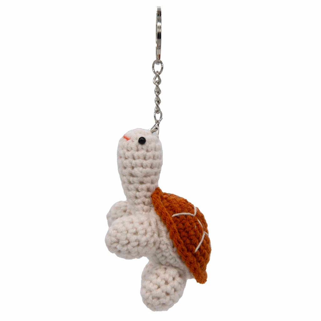 Tortoise Crochet Keyring-Keyrings & Bag Charms-Siesta Crafts