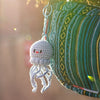 Jellyfish Crochet Keyring