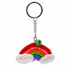 Rainbow Crochet Keyring-Keyrings & Bag Charms-Siesta Crafts