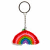 Rainbow Crochet Keyring-Keyrings & Bag Charms-Siesta Crafts