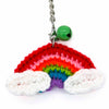 Rainbow Crochet Keyring-Keyrings & Bag Charms-Siesta Crafts