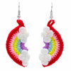 Rainbow Crochet Earrings-Earrings-Siesta Crafts