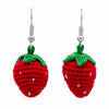 Strawberry Crochet Earrings