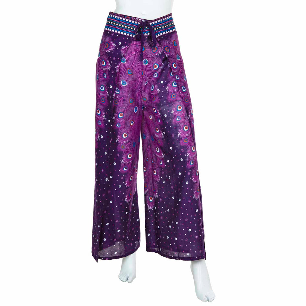 Festival Print Wrap Trousers