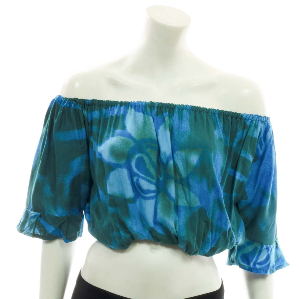 Bali Flower Bardot Top