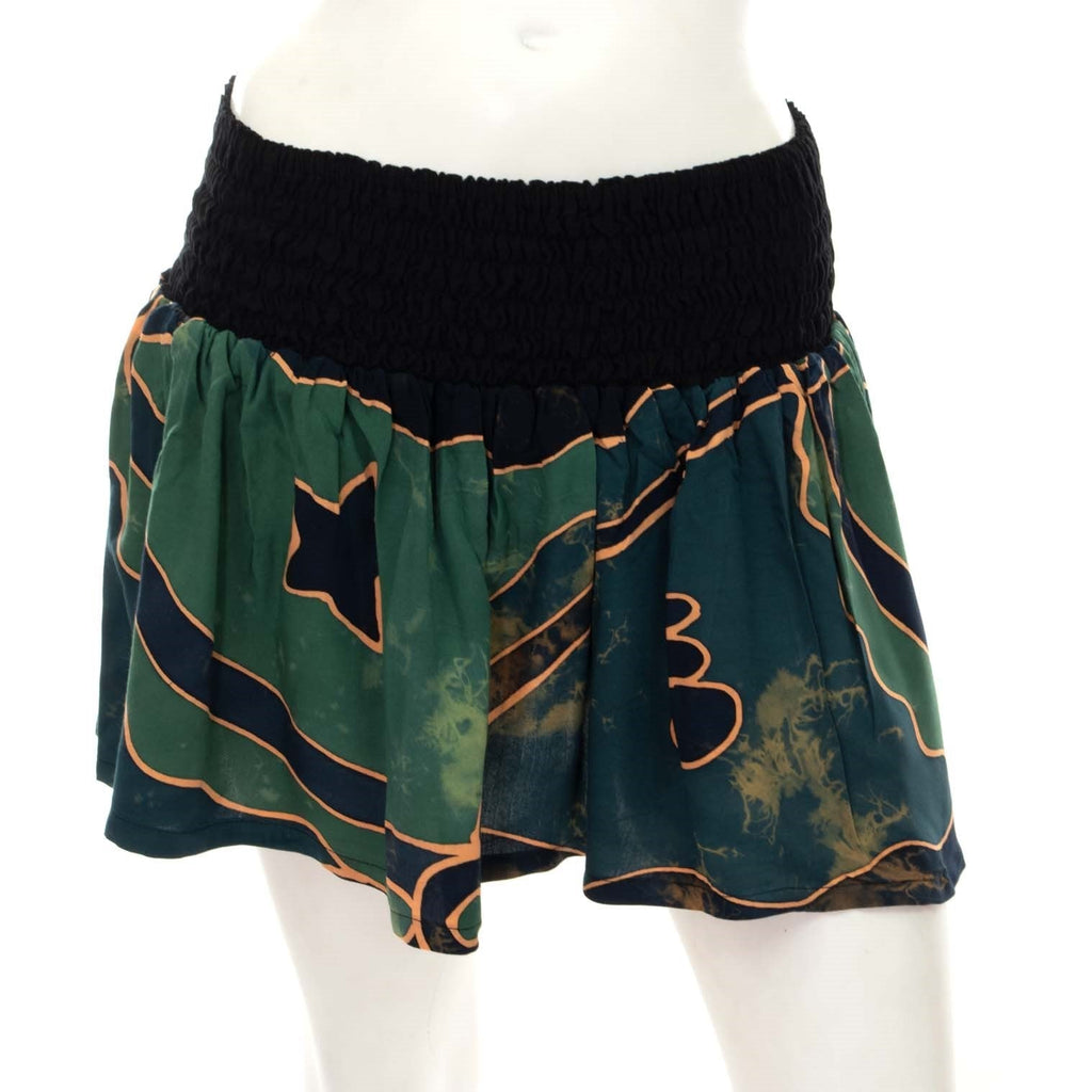 Bali Print Mini Skirt