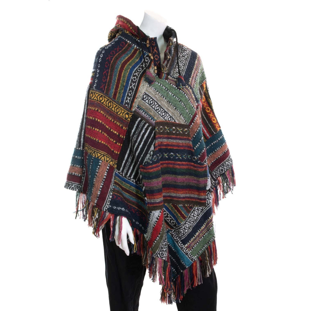 Triangle Patch Poncho-Coats, Jackets & Ponchos-Siesta Crafts