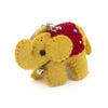 Elephant Felt Keyring