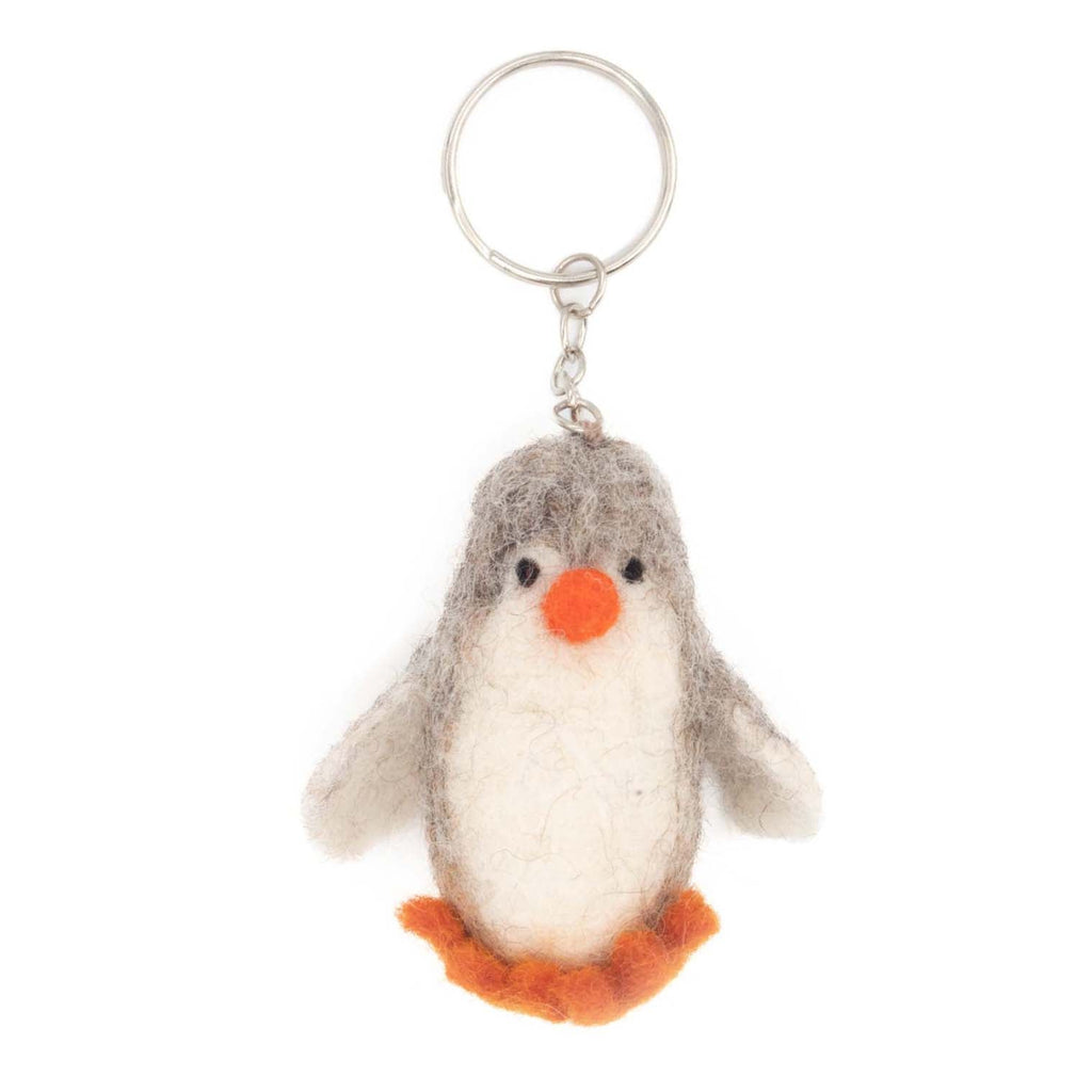 Penguin Felt Keyring