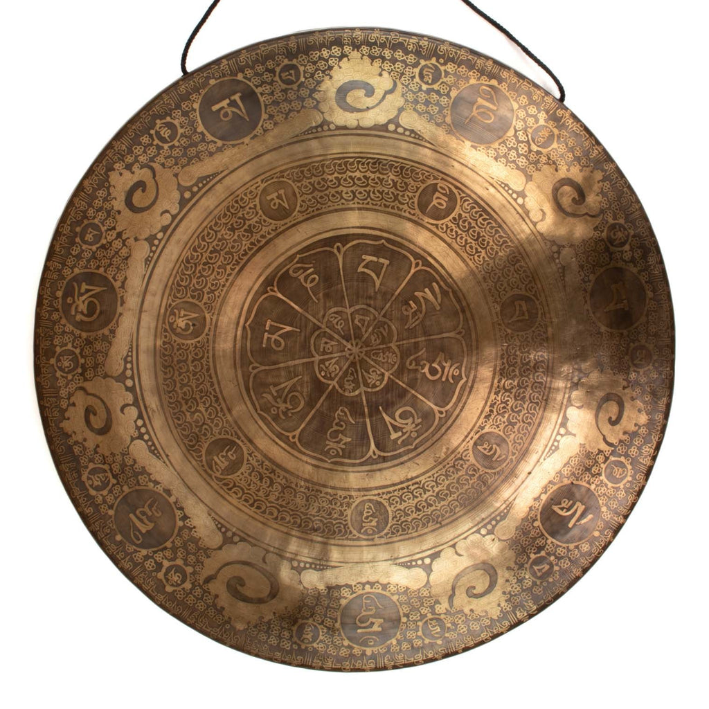 Cloud Om Mandala Etched Gong No.76