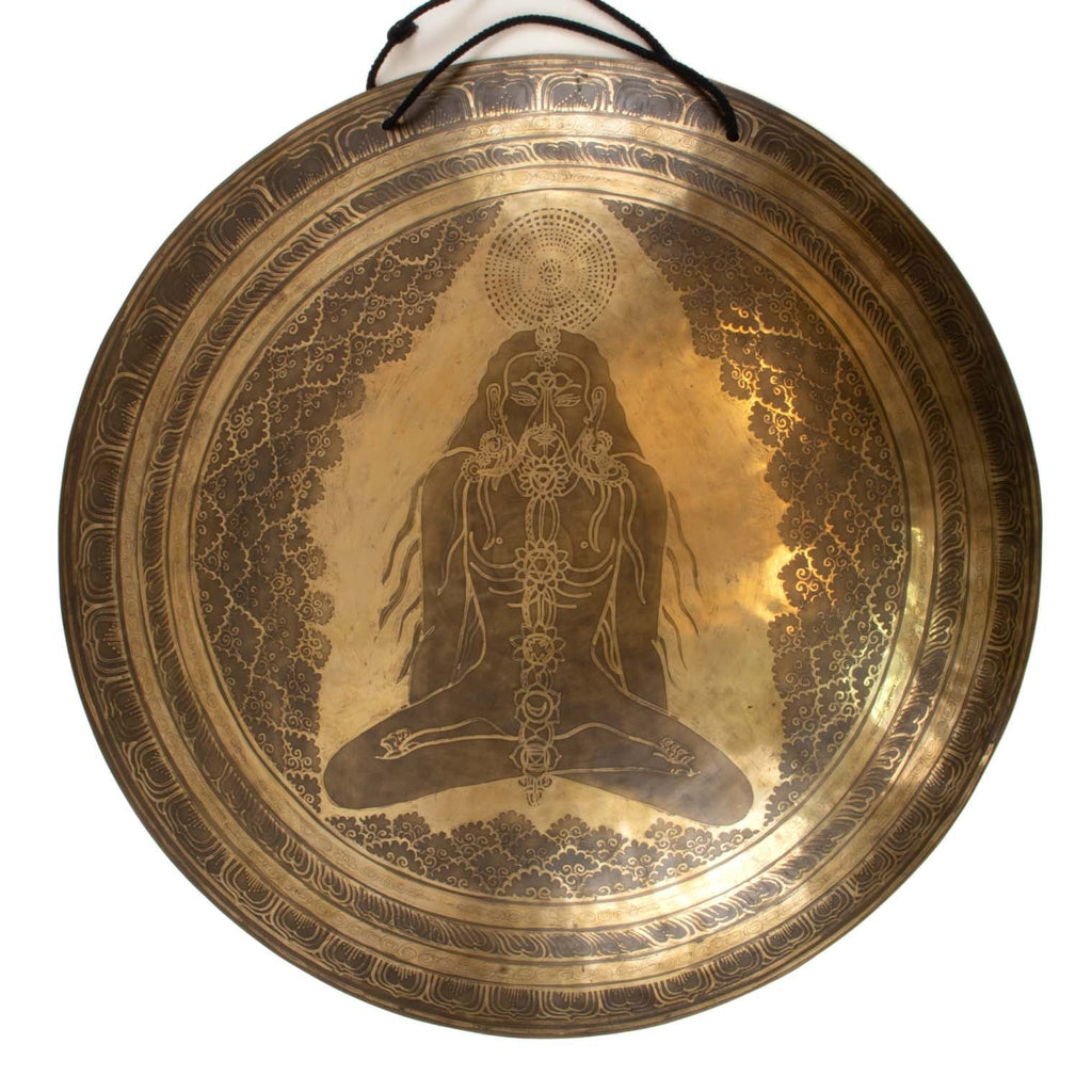 Cloud Yogi Etched Gong No.79-Gongs-Siesta Crafts