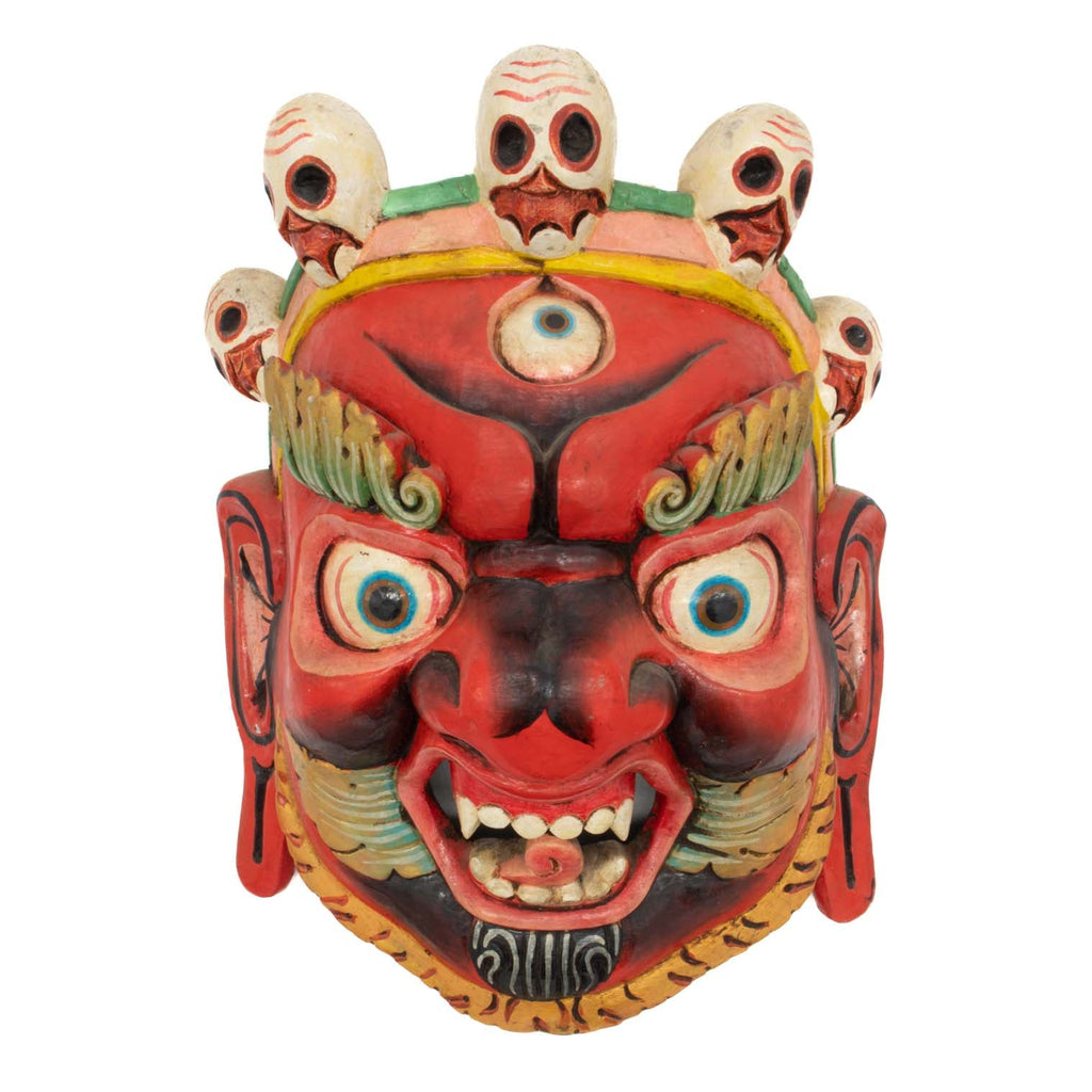 Artisan Red Bhairab Mask No.361