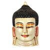 Artisan White Buddha Mask No.364-Home Décor-Siesta Crafts