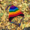 Chunky Rainbow Earflap Hat