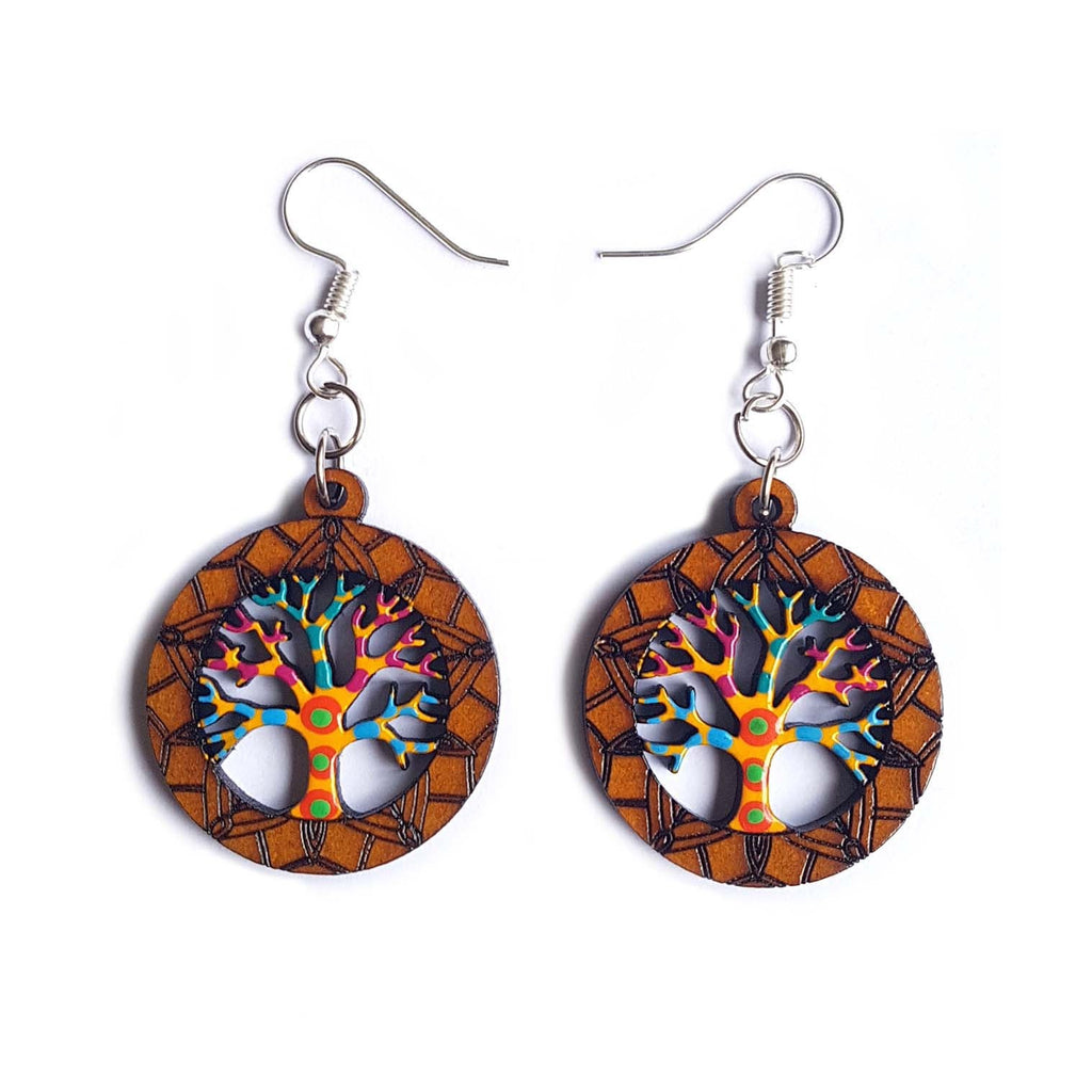 Tree Of Life Earrings-Earrings-Siesta Crafts